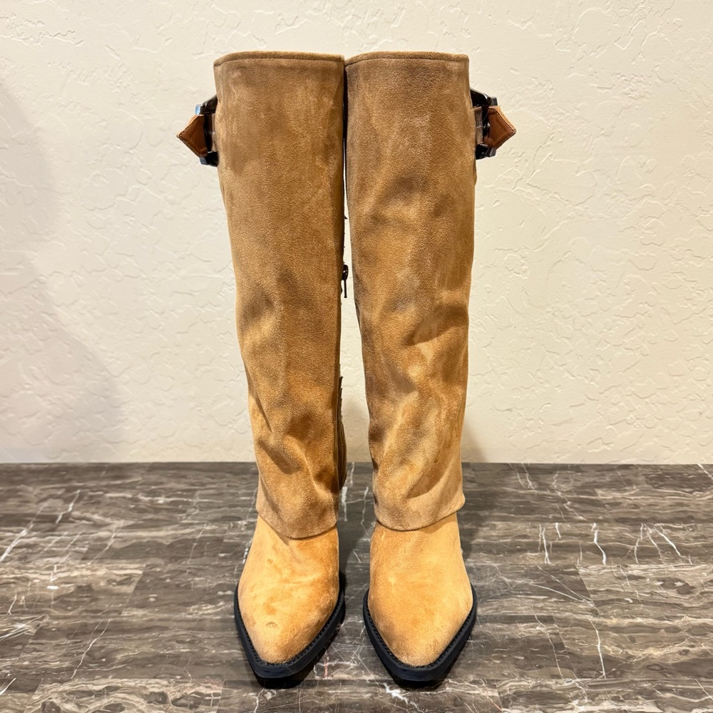 Zodiac Rowena Wings Faux Suede Embellished Western Boots - Picture 5 of 13